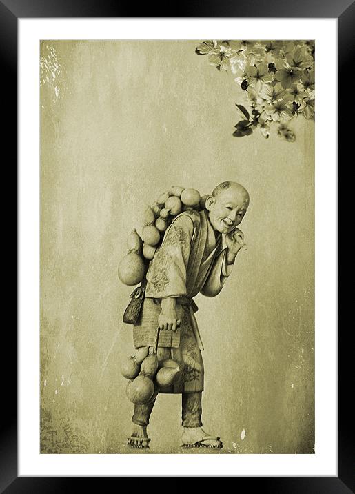 The Gourd Carrier Framed Mounted Print by Jacqi Elmslie