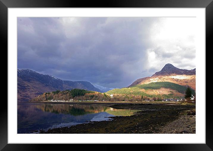 The Pap of Glencoe Framed Mounted Print by Jacqi Elmslie