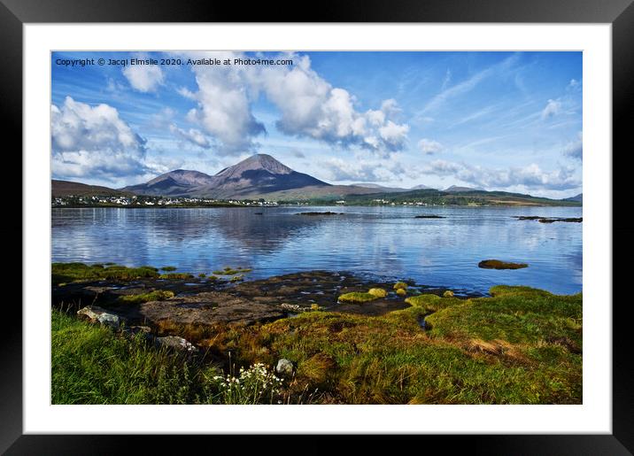 Across Broadford Bay on the Isle of Skye Framed Mounted Print by Jacqi Elmslie