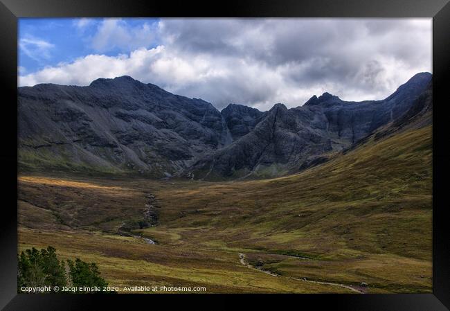The Path to the Fairy Pools Framed Print by Jacqi Elmslie