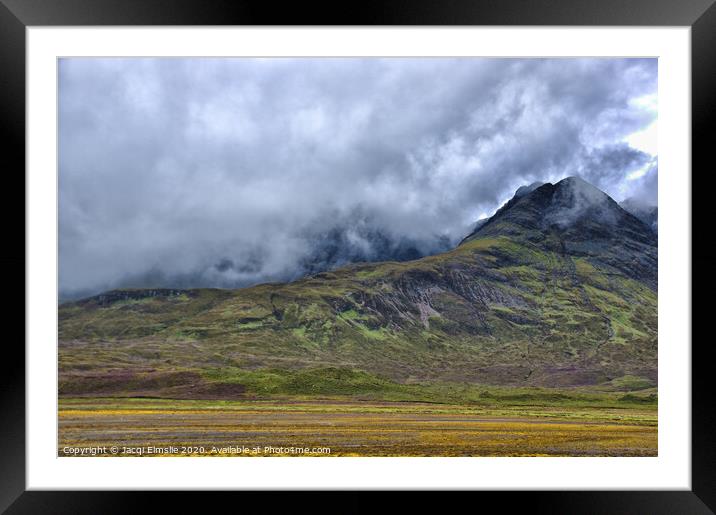 Rolling Clouds on the Mountains Framed Mounted Print by Jacqi Elmslie