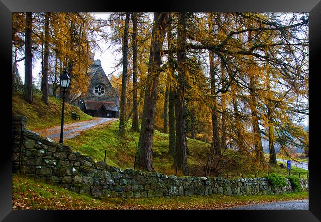 The Path to Crathie Church Framed Print by Jacqi Elmslie