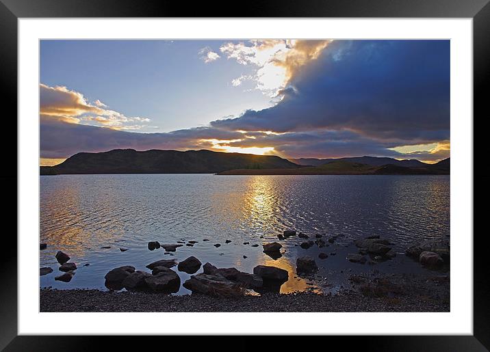 Sunset Scotland Framed Mounted Print by Jacqi Elmslie