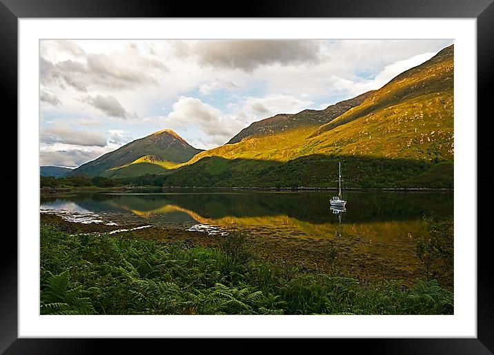 Evening Light Loch Leven, Scotland Framed Mounted Print by Jacqi Elmslie