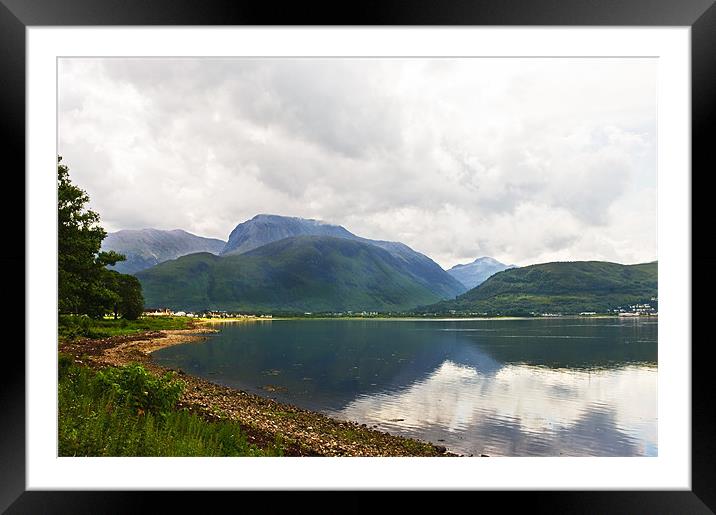 Ben Nevis Scotland from Corpach Framed Mounted Print by Jacqi Elmslie