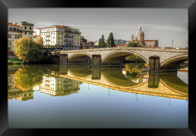 River Arno Framed Print by john williams