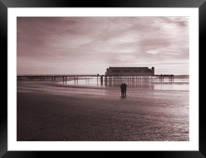 Romantic Stroll Framed Mounted Print by Dave Hayward