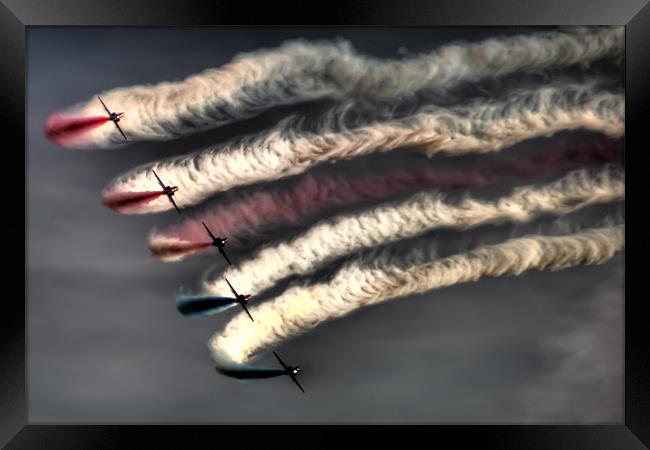 Red Arrows Framed Print by Dave Hayward