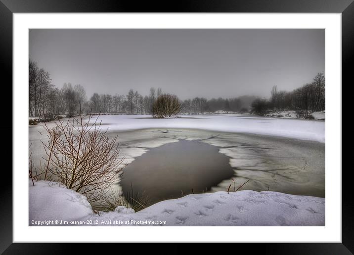 A Cold and Grey Day Framed Mounted Print by Jim kernan