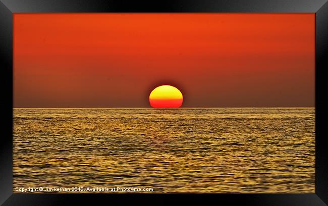 A Maltese Sunset Framed Print by Jim kernan