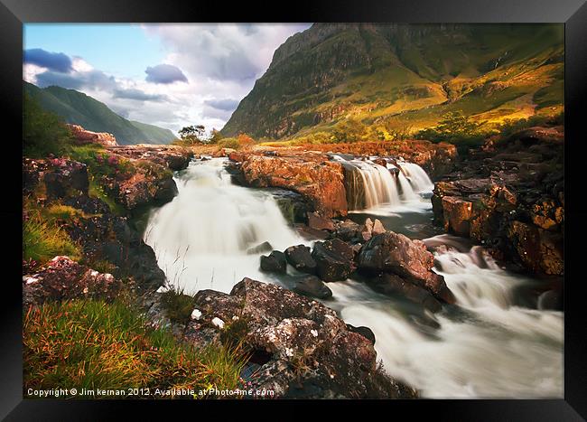 The River Coe Framed Print by Jim kernan