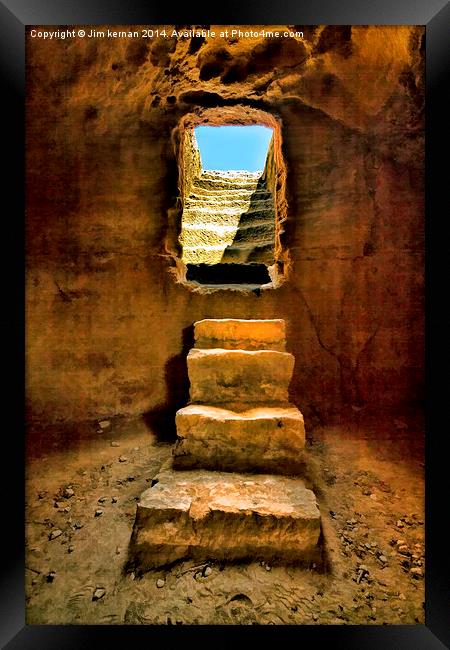  The Steps To A Brighter Future Framed Print by Jim kernan