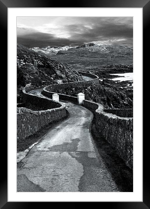 Road to Glenuig Framed Mounted Print by Jim kernan