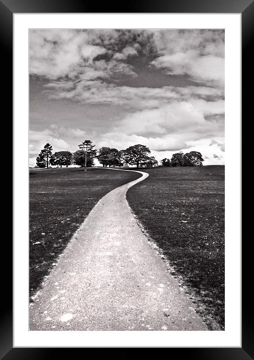 Stroll Down The Path Framed Mounted Print by Jim kernan