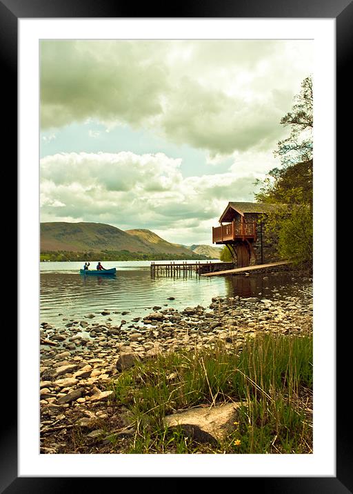 A day On The Lake Framed Mounted Print by Jim kernan