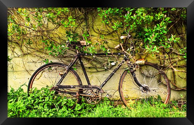 The Forgotten Bike Framed Print by Jim kernan