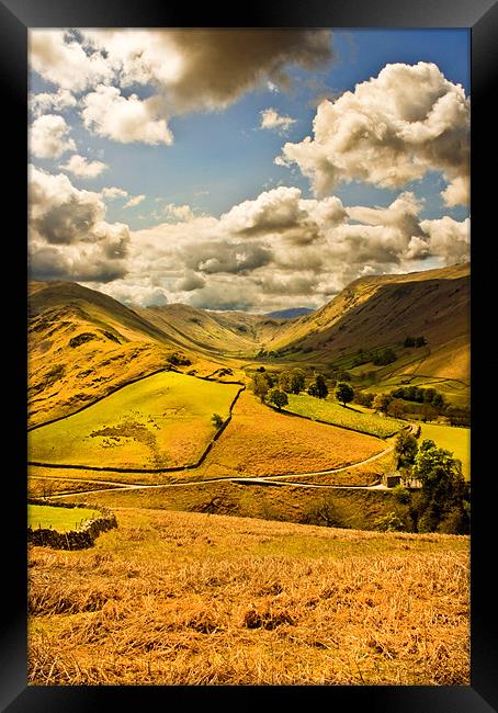 The Fells Of Howtown. Framed Print by Jim kernan