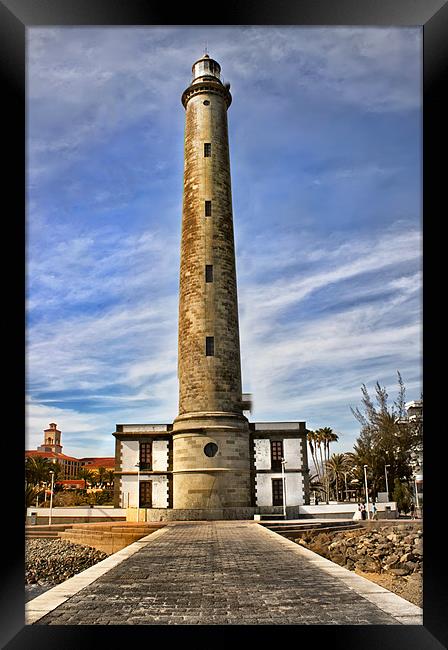 Maspalomas Lighthouse Framed Print by Jim kernan