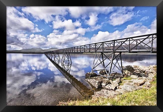 A Bridge To The Other Side. Framed Print by Jim kernan