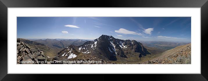 Nevis North Face Framed Mounted Print by James Buckle