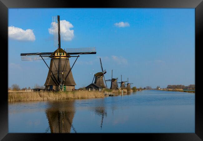 Kinderdijk Windmills Framed Print by James Buckle