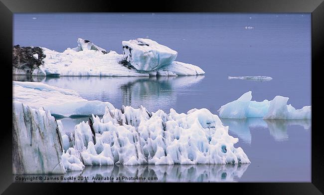 Vatnajökull glacier Framed Print by James Buckle
