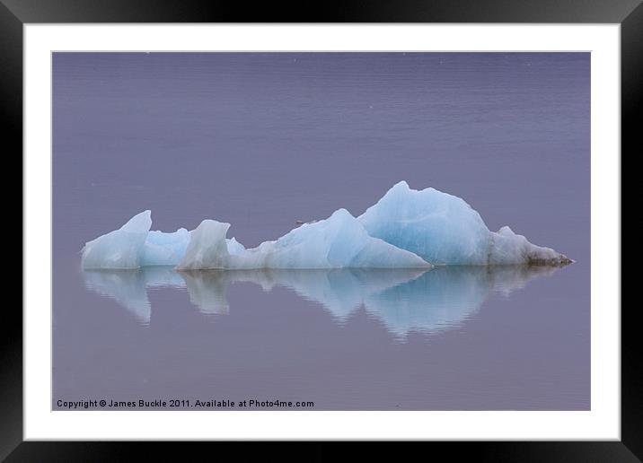 Lonely Ice Framed Mounted Print by James Buckle