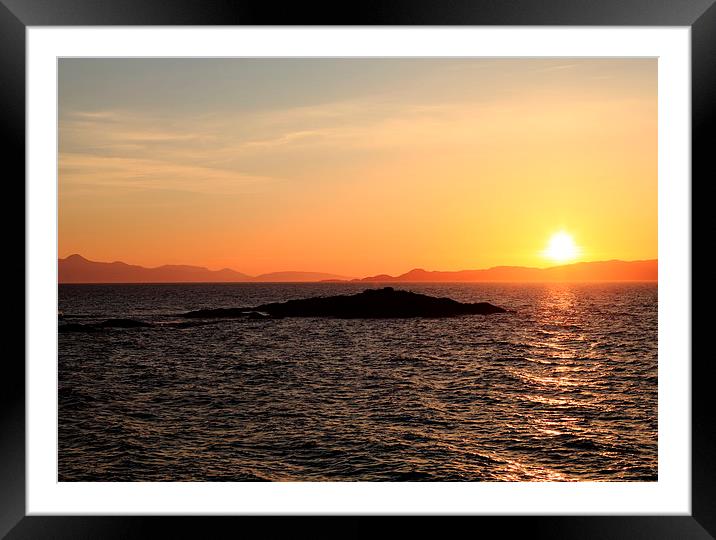 Mallaig Sunset Framed Mounted Print by James Buckle