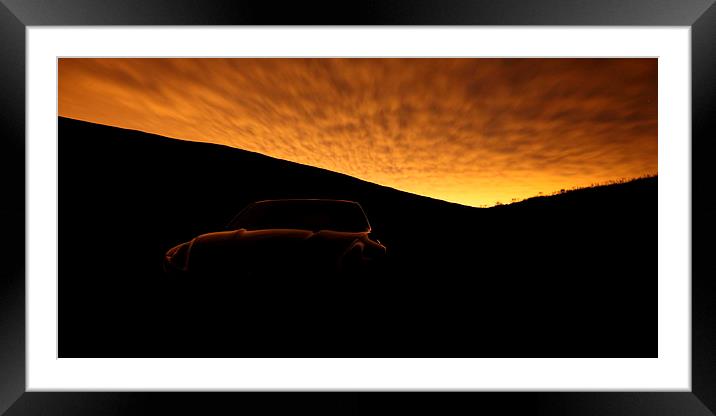  370Z under Sodium Framed Mounted Print by James Buckle