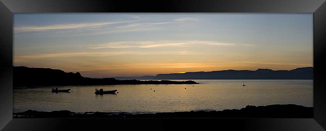 Easdale Panorama at Sunset Framed Print by James Buckle
