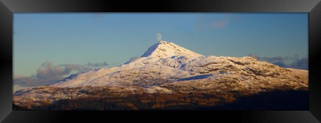 Ben Lomond Moon Framed Print by James Buckle