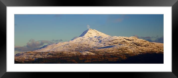 Ben Lomond Moon Framed Mounted Print by James Buckle