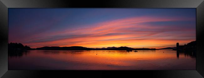 Oban Sunset Framed Print by James Buckle
