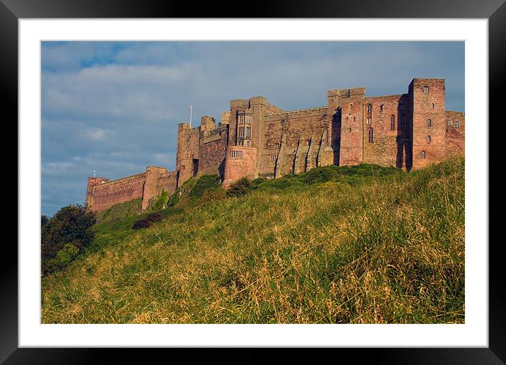 Bamburgh Castle Framed Mounted Print by Geoff Pickering