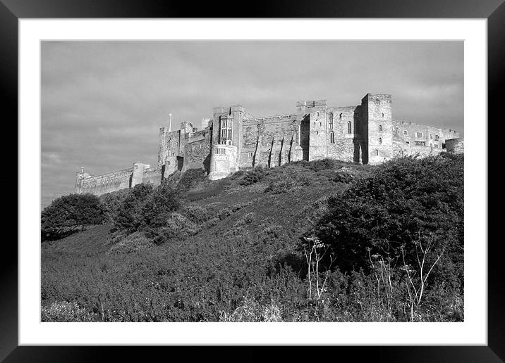 Bamburgh Castle Framed Mounted Print by Geoff Pickering