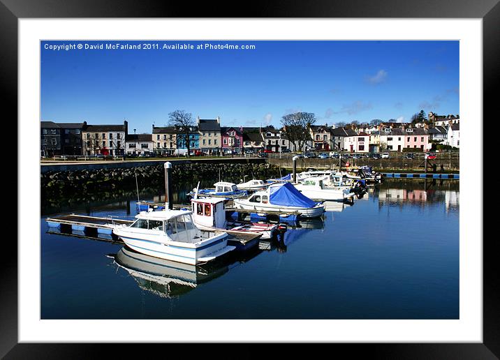 Ballycastle Seafront Framed Mounted Print by David McFarland