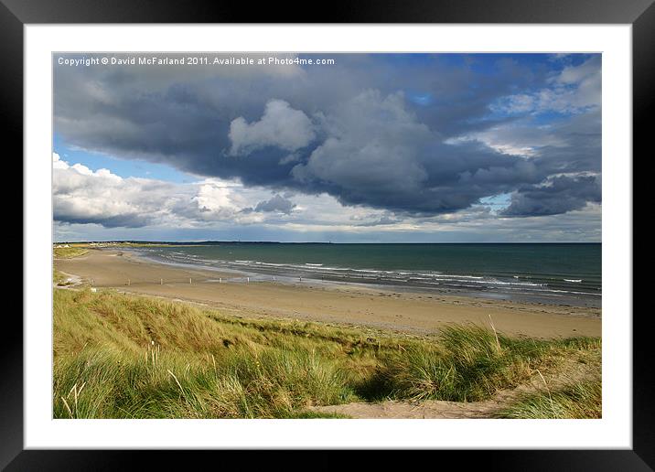 Tyrella and St John's Point Framed Mounted Print by David McFarland