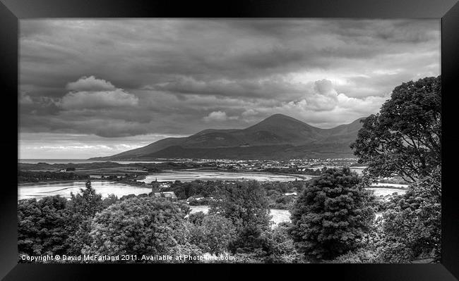 Dundrum and Newcastle Framed Print by David McFarland