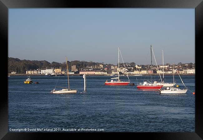 Portaferry, Strangford Lough Framed Print by David McFarland