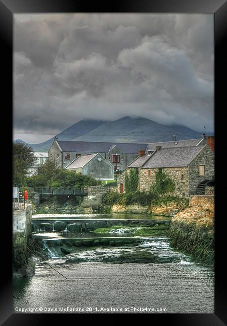 Annalong, Corn Mill, County Down Framed Print by David McFarland