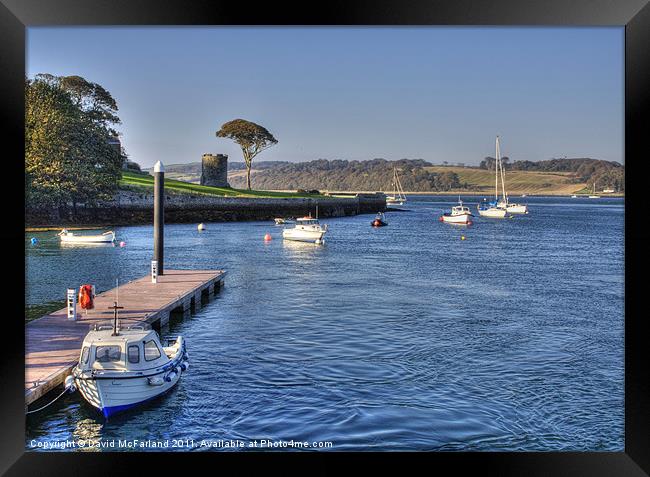 Ripples at Strangford Framed Print by David McFarland