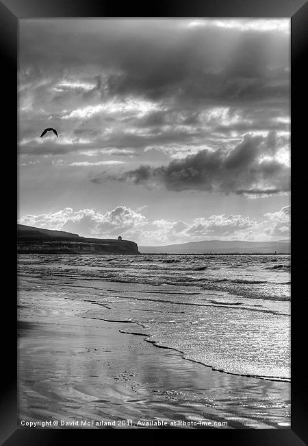 Sprinkles of Sunlight at Portstewart Framed Print by David McFarland