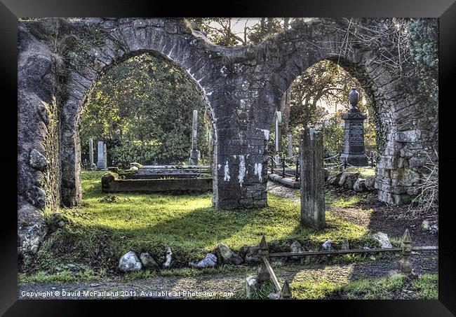 The old Graveyard, Maralin Framed Print by David McFarland