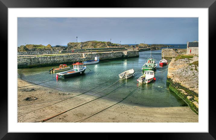 Emerald Island Harbour Framed Mounted Print by David McFarland