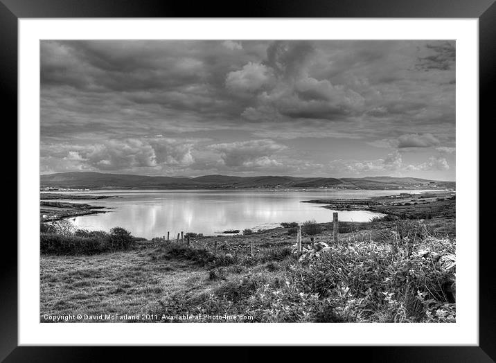 Donegal reflections Framed Mounted Print by David McFarland