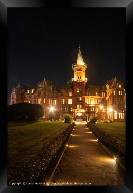 Slieve Donard Hotel, County Down Framed Print by David McFarland