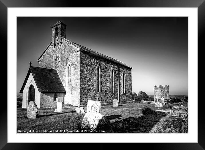 Kilclief Parish Church Framed Mounted Print by David McFarland