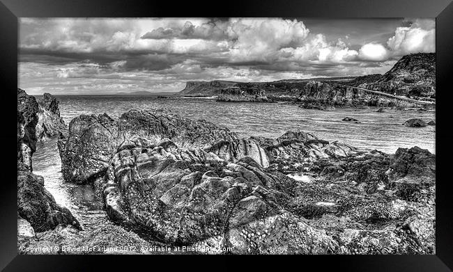 Cloudy Fair Head Framed Print by David McFarland