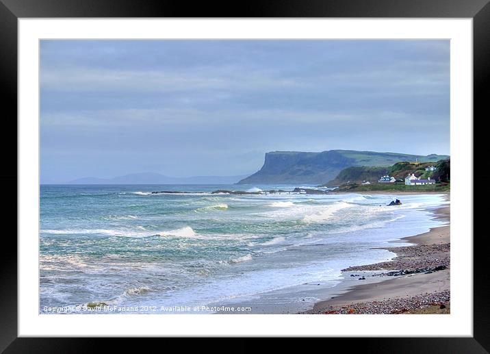Winter Light at Ballycastle Framed Mounted Print by David McFarland