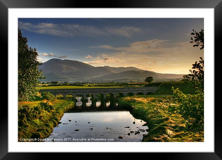 Twelve Arches Sunset Framed Mounted Print by David McFarland